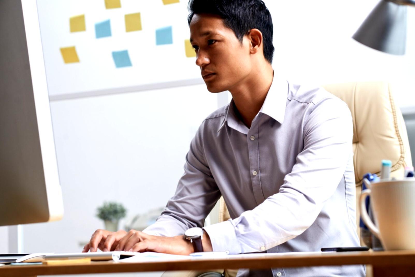 Professional software development workspace with modern technology